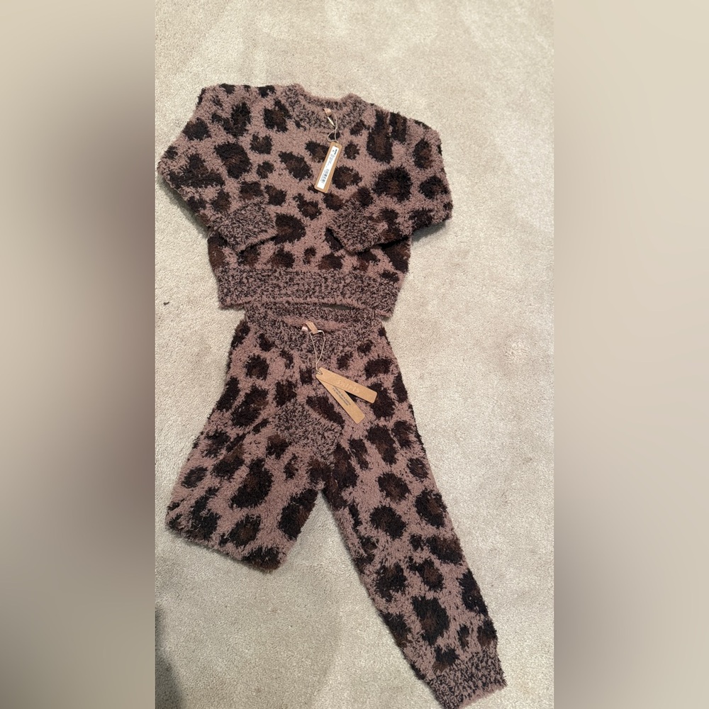 SKIMS Sienna Leopard Print Jogger SIZE 2T/3T